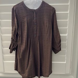 Ann Taylor Loft Taupe Tunic